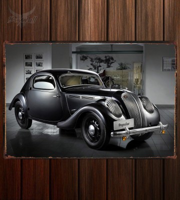 Металлическая табличка Skoda Popular Sport
